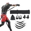 140lbs Resistance Training Device Boxing Resistance Bands Set Adjustable Waist Strap Home Fighting Jump
