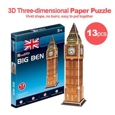 3d Puzzle London Big Ben Paper Model Diy Handmade Creative Gift Kids Educational Toys Hot Sale Regular Version T2