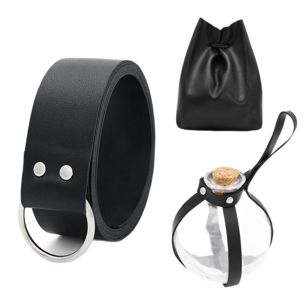 Medieval Halloween Viking Knight Belt Medicine Bottle Carnival Gem Bag Cosplay Costume Road