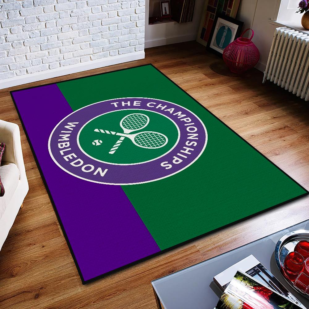 small carpet Anti-Slip Kitchen W-Wimbledon Bedroom Handmade cool Tufted Rug Living design Championships Room Entrance Decoration