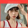 Classic Beret Hat For Women Summer Breathable Knit Fashionable Sun Protection Casual Accessory