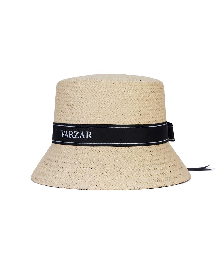 Bajal Ribbon Paper Bucket Hat Beige
