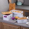 Potato Storage Jar, Onion, Garlic Head, Breathable Kitchen Square Bamboo Cover, Potato Dark Metal Storage Box