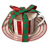 High Value Striped Coffee Cup Saucer Set Cup High End Ceramic Mug Exquisite Coffee Cup