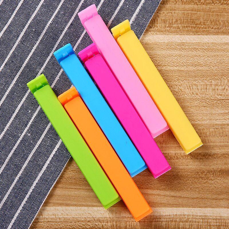 Cute Candy Color Plastic Sealing Clips Creative Snack Bag Sealer Clamp Multifunctional Food Storage Clip Tea Bags Accessory