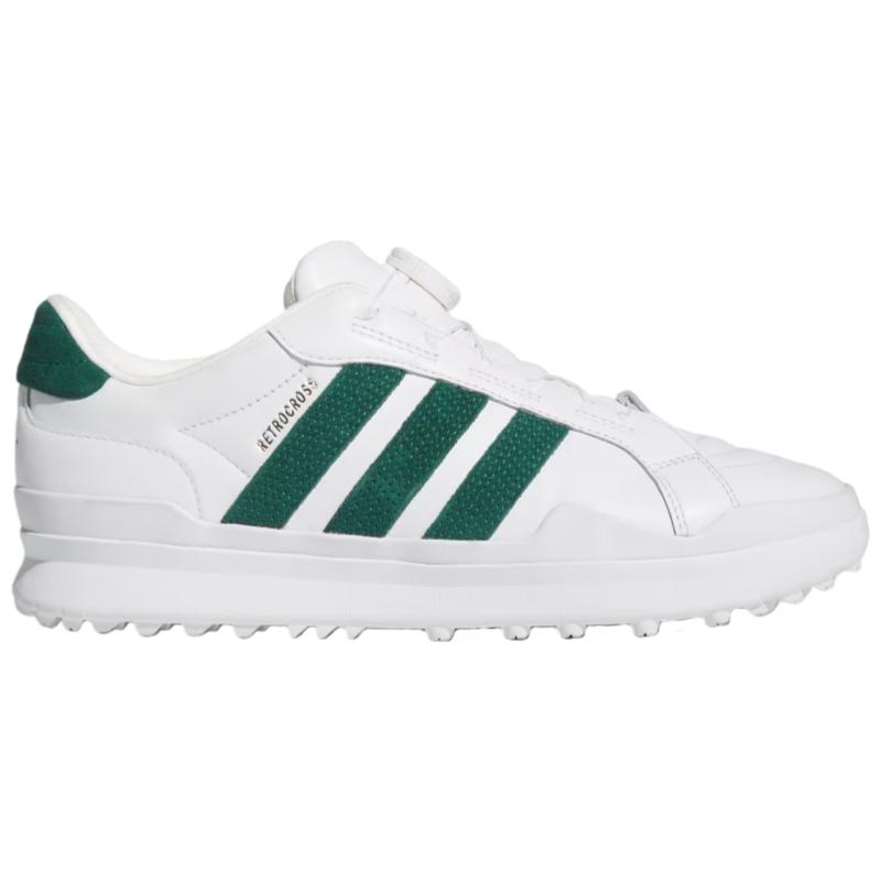 Adidas Retrocross Gripmore Boa Spikeless Comfortable Golf Shoes Men Golf Shoes White Green HP3716