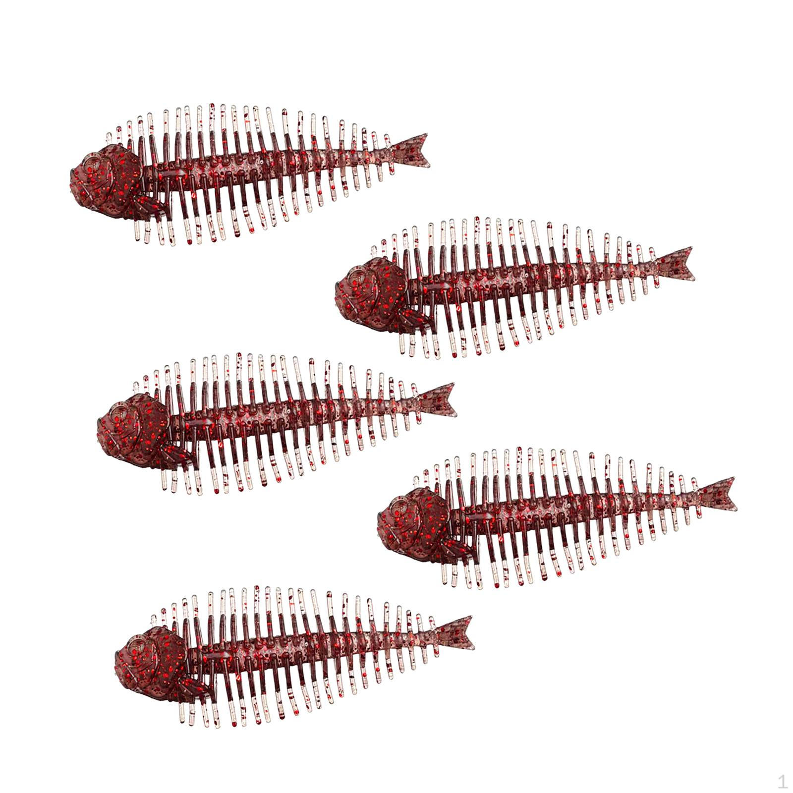 

Набор из 5 рыболовных приманок для пресноводной рыбалки красный