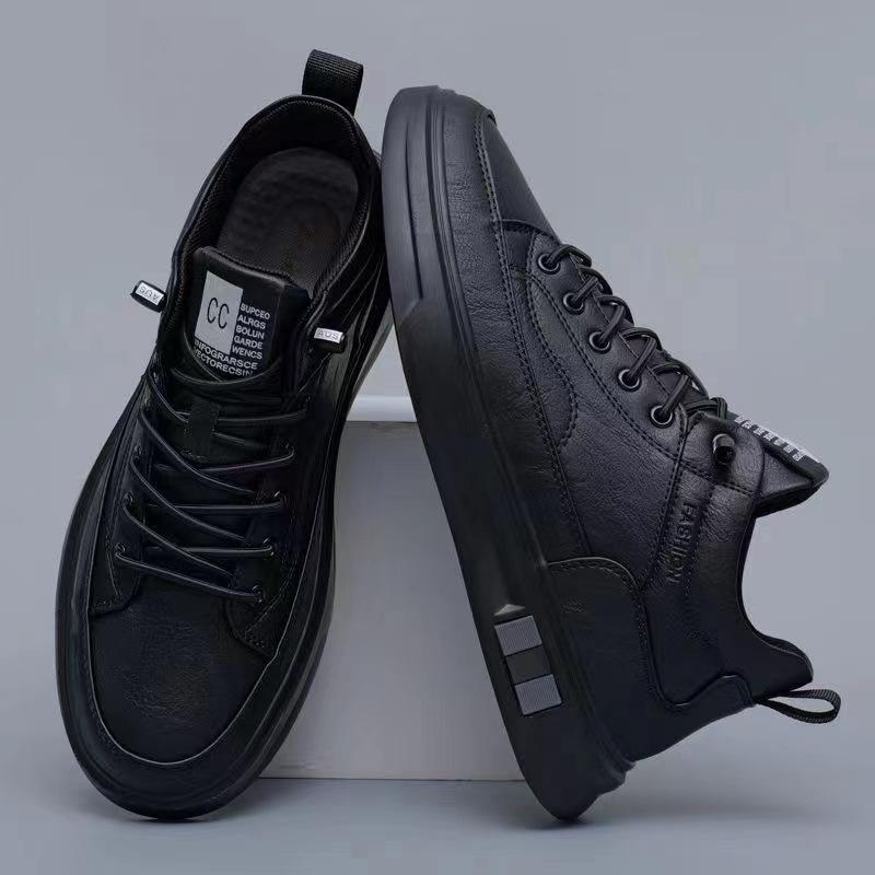 Autumn New Black Casual Breathable Versatile Shoes Ins Boys Casual Board Shoes Men