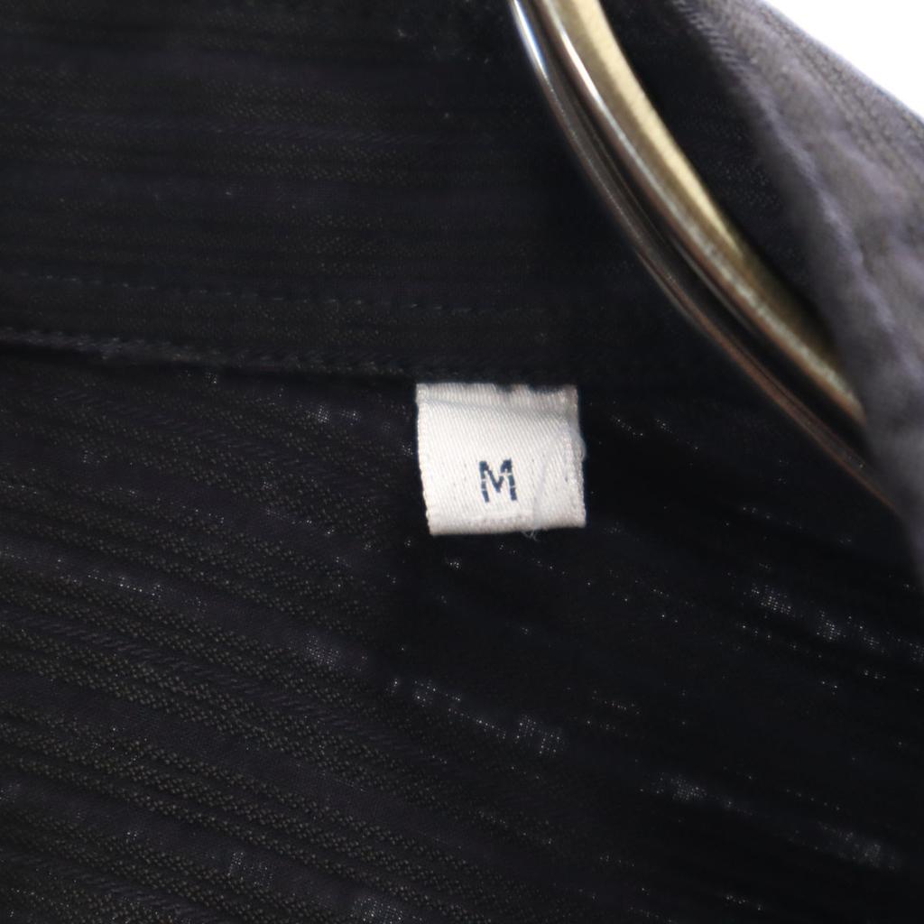 Armani Collezioni Striped Pattern Long Sleeve Shirt M Black Men's Used