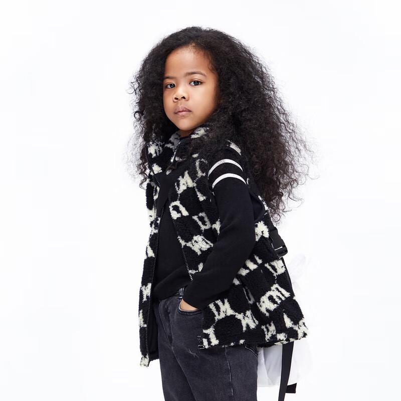 little MO&Co. Unisex Wool Blend Jacquard Knit Winter Vest 100