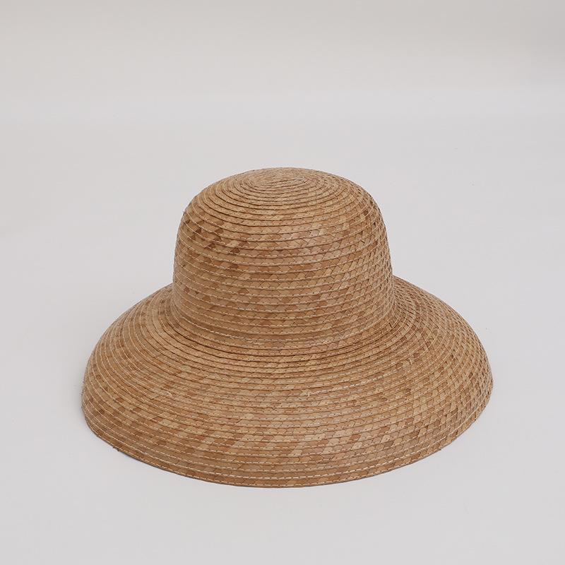 

Женская элегантная соломенная шляпа в стиле Хепберн с подсолнухами - Ретро французский летний дизайн клош Adjustable