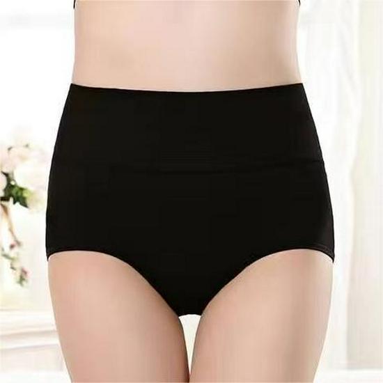 Novas Calcinhas Triângulo de Algodão de Cintura Alta para Mulheres - Sem Costura, Respiráveis, Antibacterianas, Tamanho Grande, com Controle Abdominal e Levanta Bumbum.