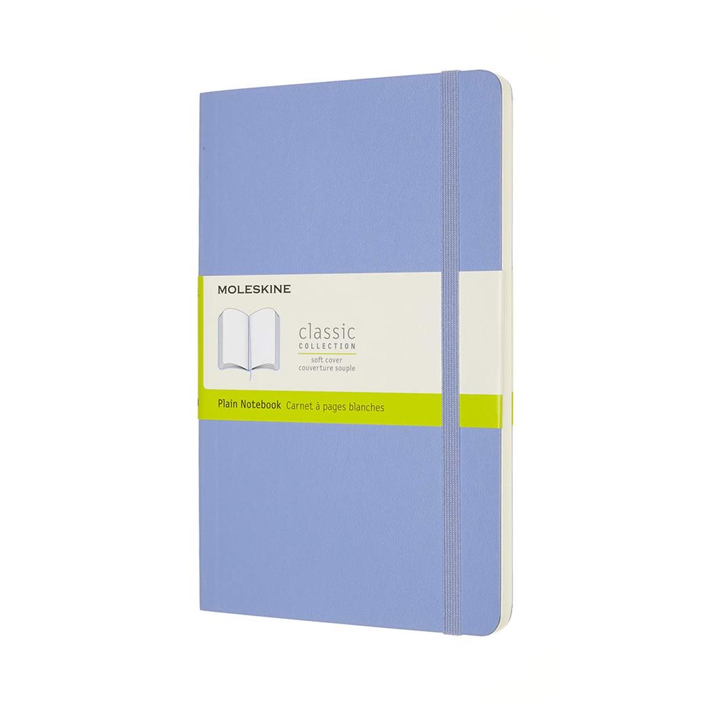 Moleskine Notebook Classic Notebook Soft Cover Plain Large Size Wide X 21cm Hydration Blue QP618B42 (13cm Long)