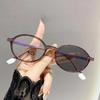 Retro Oval Photochromic Myopia Glasses Women Fashion Decorative Blue Light Blocking Eyeglasses with diopter 0 +1.0 +1.5+2.5+4.0
