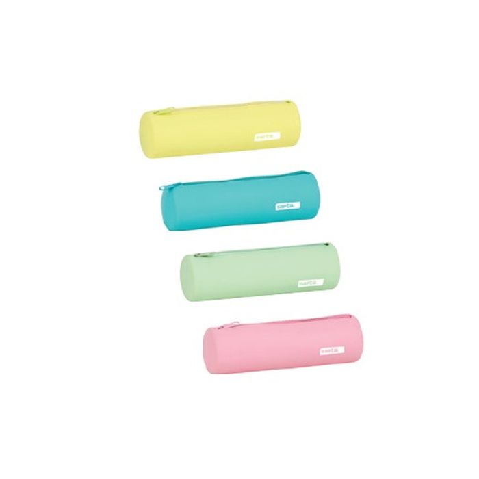 Set of Coasters - SAFTA - 8 Pieces - Silicone - Multicolored - Flexible and Resistant