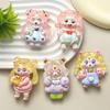 Night Glow Resin Accessories: Beautiful Girl Series Refrigerator Magnets, Hair Ties, Hair Clips, DIY Phone Case Materials