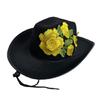 Western Embroidery Flower Hat for Halloween Event Hat Costume Accessory Nightclub Hat Headwear Carnivals Panama Hat