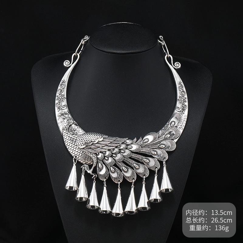 A few collars handmade features Dong Miao silver necklace retro dance performance Guizhou Miao accessories women
