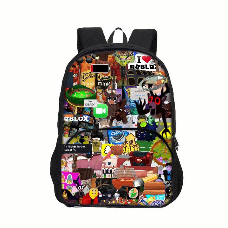 99 Nights In the Forest Children's Game-themed Backpack with Pockets 7330