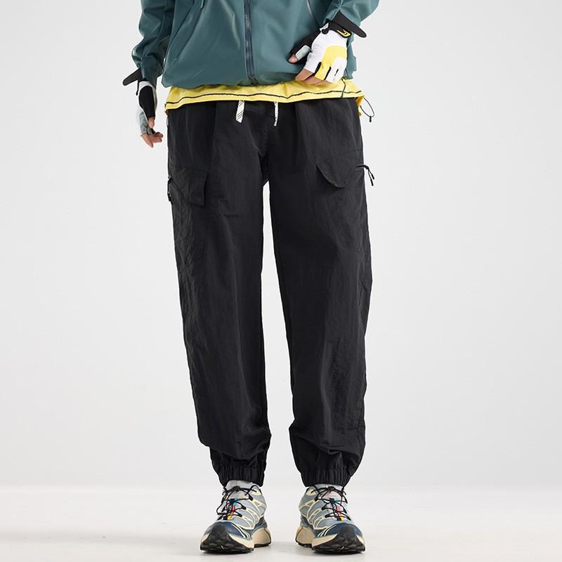 Lightweight Outdoor Hiking Pants Men Women Windproof Waterproof Loose Fit Workwear Trousers