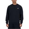 New Balance Embroidered-logo Crew-neck Sweatshirt Men's MT41510-BK