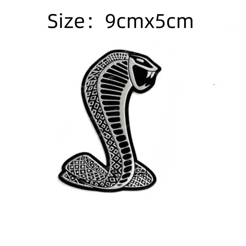 1Pc Metal Snake adder Badge Sticker Car Front Grille Side Fender Rear Trunk Emblem Decal Styling Accessories