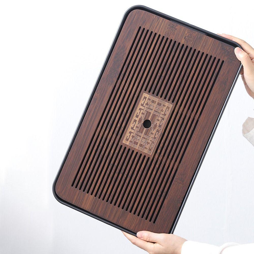Bamboo Kungfu Tea Table with Water Storage Tea Serving Tray New Tea Set  Party