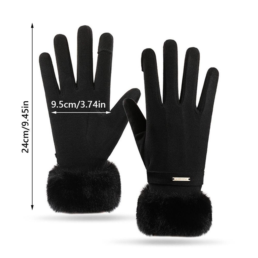 Waterproof Cold-proof Gloves Windproof Touch Screen Gloves Cute Winter Warm Gloves Cold Weather