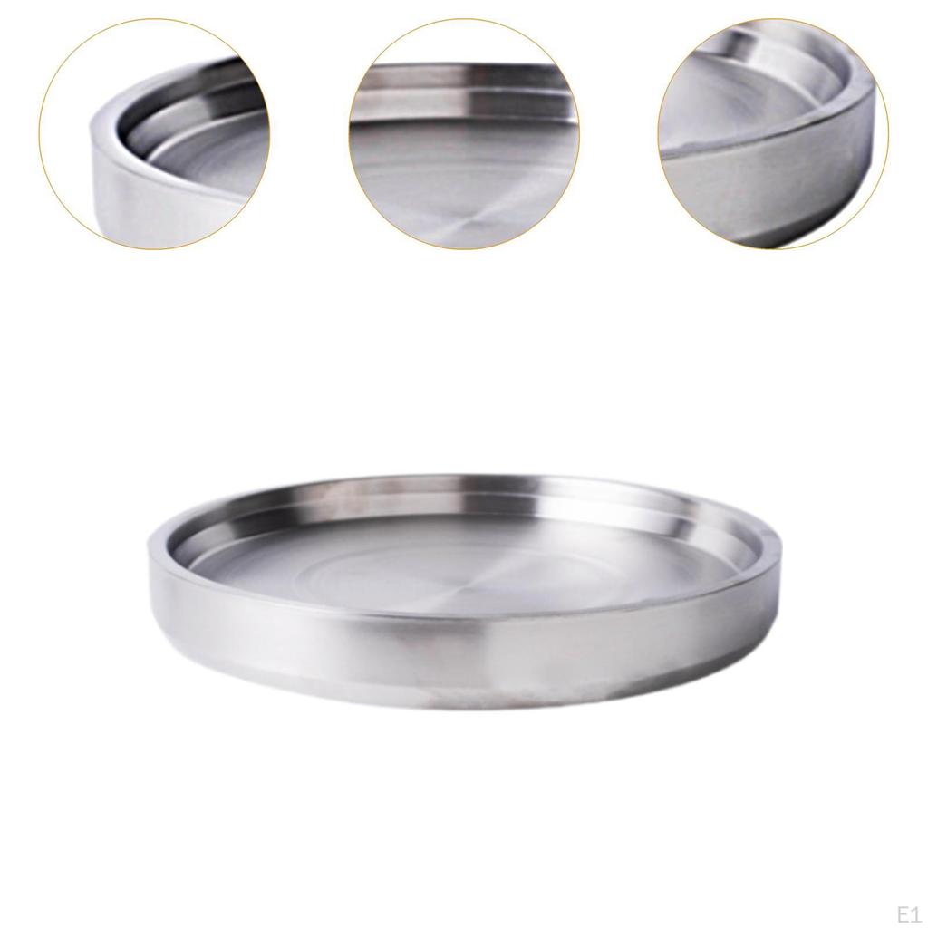 Chilled Serving Tray Appetizer Cold Platter Round Seafood Dish Server