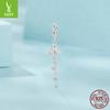 Pure Lily Diy Pendant Accessories, Elegant Charm S925 Sterling Silver Flower Bracelet Beaded