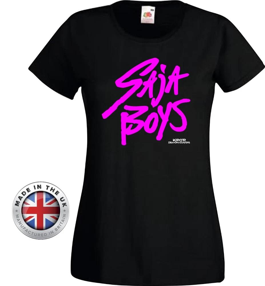 KPop TShirt Demon Slayers Tshirt Saja Boys Black T Shirt UnisexsKidsLadiesFit S