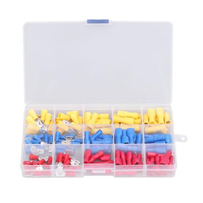 120Pcs Set Female Male Spade Wire Connector Copper PVC Insulated Electrical Crimp Terminal