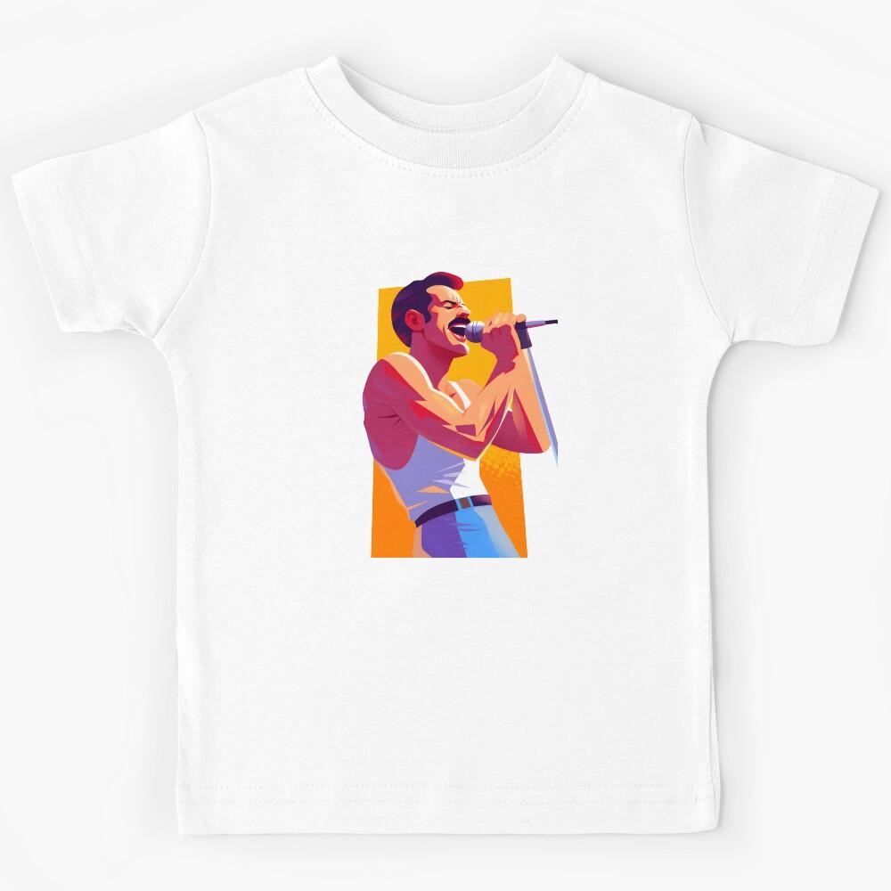 Rock s Greatest Frontman - Comic Book Style - Rock Music Kids T-Shirt 100