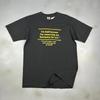 VINTAGE 90s Kodėl esu plikas Juodas Citatos Marškinėliai dydis ML Suaugusiųjų Unisex Marškinėliai