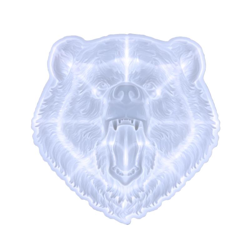 

Wild Bear for Head Pendant Resin Mold Animal Silicone Molds DIY Wall Art Decor Mold Bear for Head Hanging Pendant Mold C