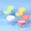 200-350ml round Clear Makeup Remover Jar with Tweezers Wide Mouth Flap Bottle Storage for Lotion Empty Container Pad