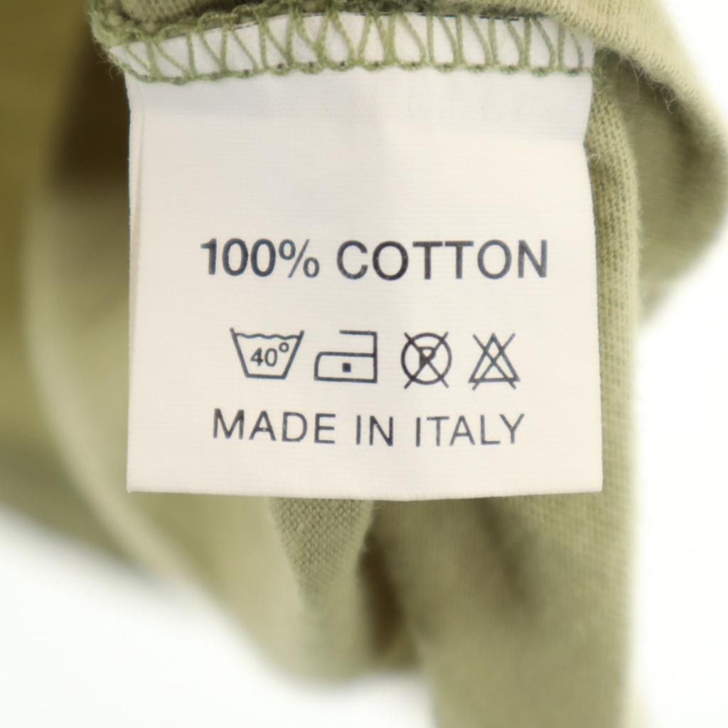 Fred Perry Made In Italy Short Sleeve T-shirt M Khaki Men's Used