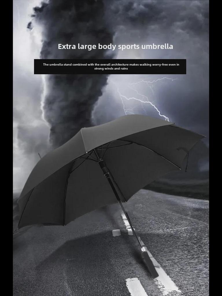 Men's Large Heavy-Duty Long Handle Golf Umbrella with Logo