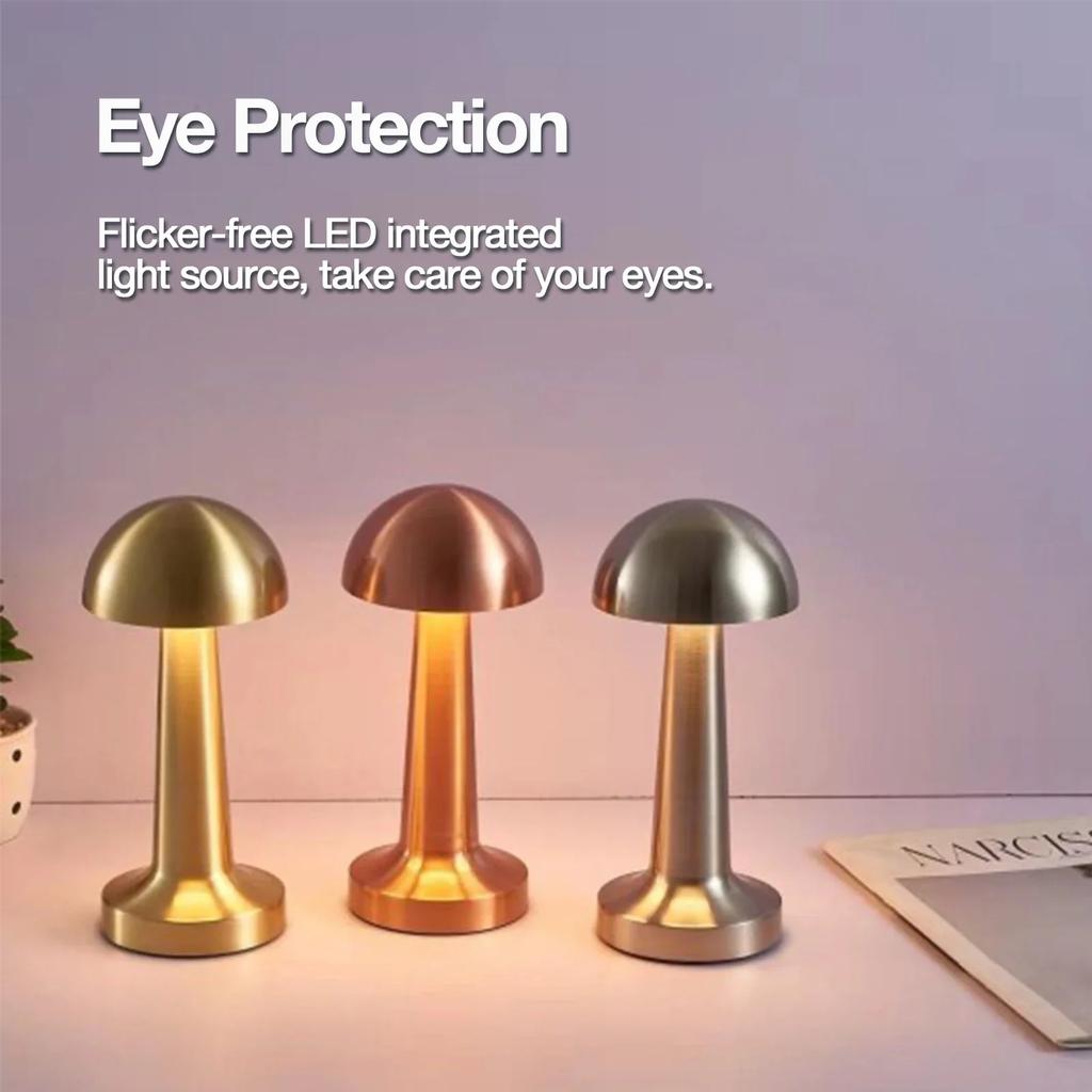1200mAh 3 Colors LED Table Lamp Modernist Art Deco Lamp Touch Control Cordless Chargeable LED Desk Lamp Suitable for Home Decor