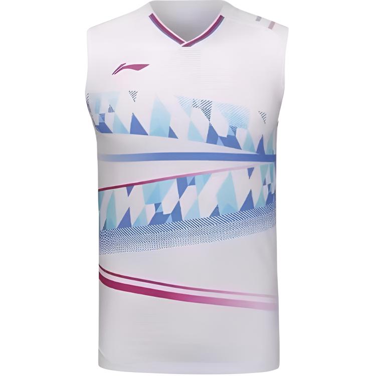 

Li Ning Серия международных звезд V-образный вырез Сшитый Дышащий Универсальный Без рукавов Баскетбольная майка Мужские топы AVSU455-2 M
