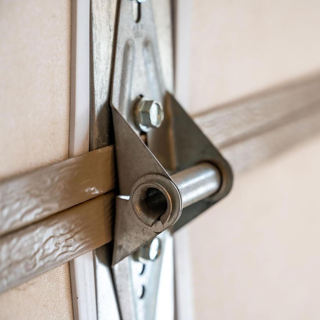 2Pcs Garage Door Replacement Hinge Heavy Duty Iron Garage Door Hardware for Residential/Light Commercial Garage Door