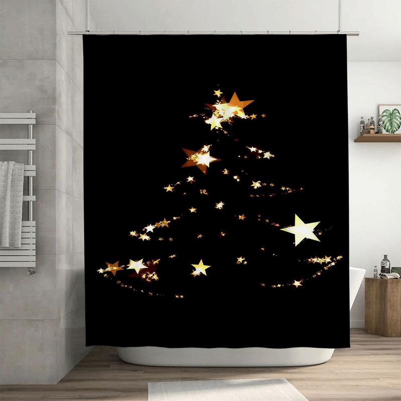

Tuniu Enchanting Starry Night Shower Curtain Whimsical Galaxy Bathroom Decor Magical Celestial Vibes Fun Space Theme Cute Cosmos W60H190(CM)-1 Pcs