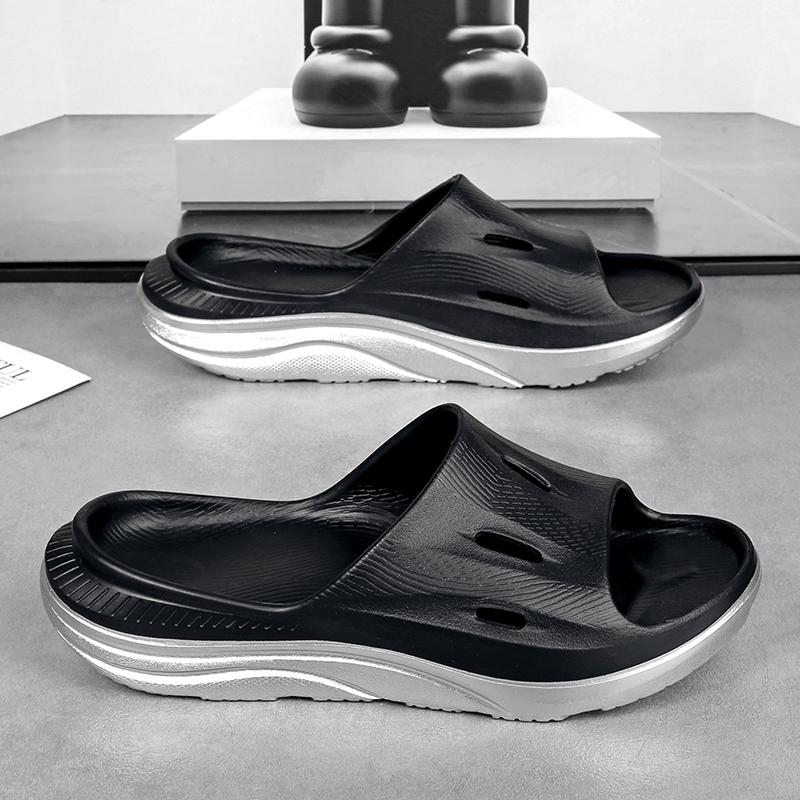 Fashion Fashion Mens Slippers Lightweight Beach Shoes Couple Casual Shoes Non-Slip Indoor Bathroom Slippers Outdoor Mens Sandals