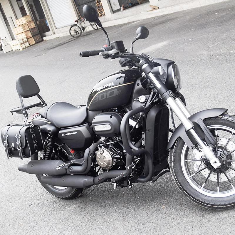 Retro Rear Backrest & Anti-Fall Guard for Qianjiang Flash 300S Motorcycle