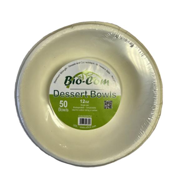 UDL Bagasse 354ml Disposable Bowl (Pack of 50)