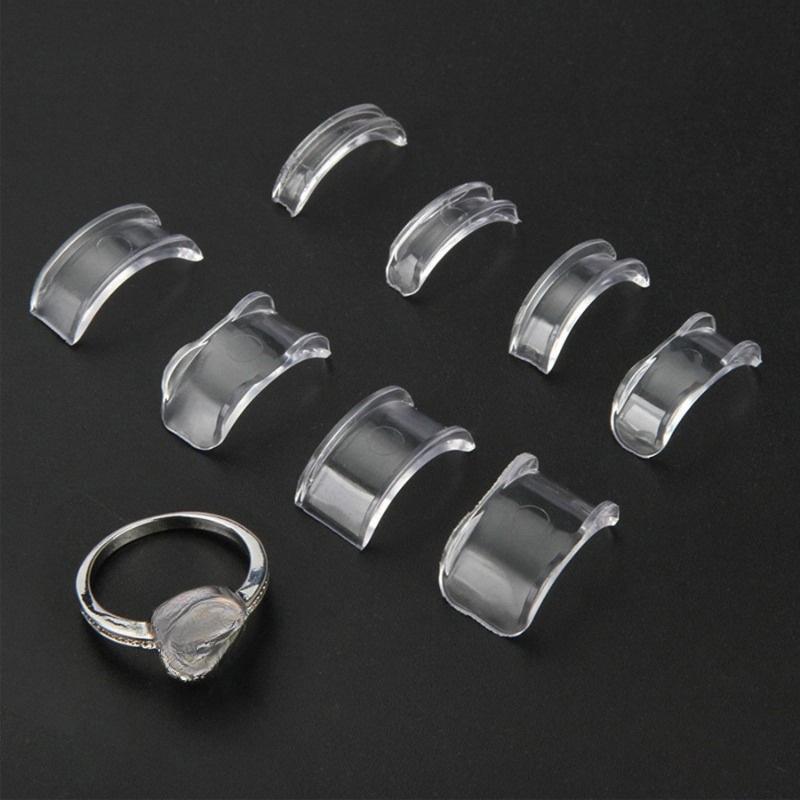 16/8pcsRing Adjuster Invisible Soft Ring Gasket Eight-piece Set Tochange the Sizeof the Adjuster Diamond Ring Hand Jewelry Tools