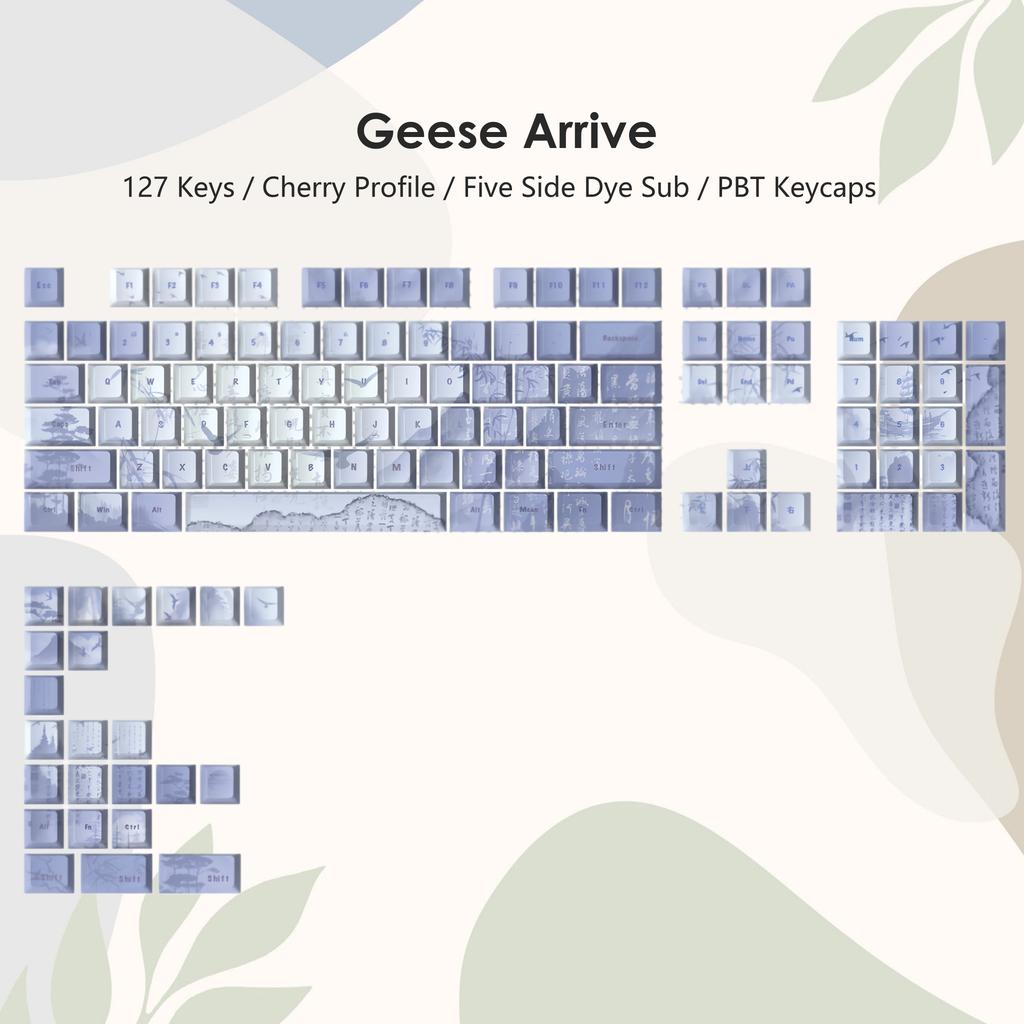 130 Keys Angel Lie Themed Five Sides Dye Sublimation PBT Keycaps Cherry Profile Cute Key Cap for MX Switches Mechanical Keyboard