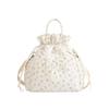 Large Capacity Drawstring Insulated Lunch Bag Floral Leopard Print Meal Container Bag  Picnic
