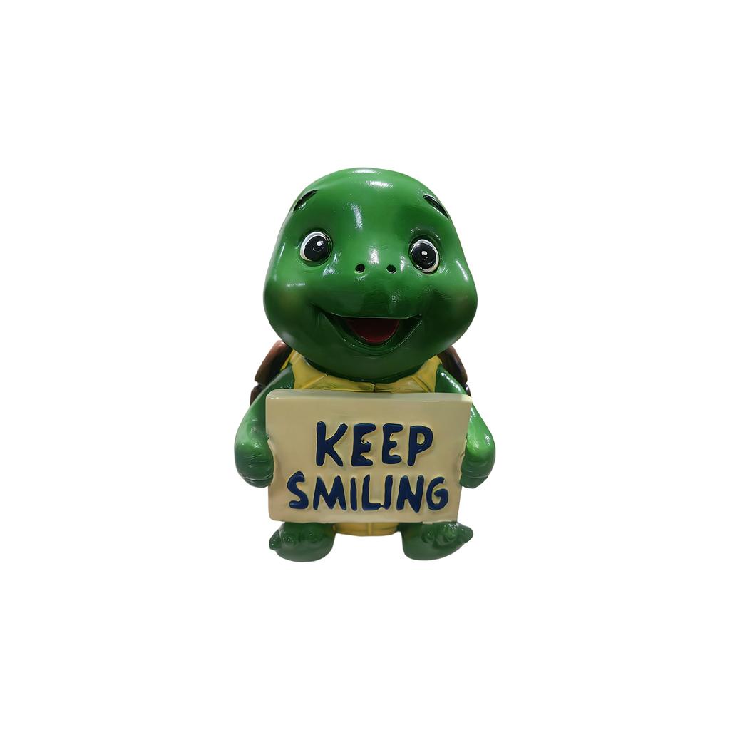 Adorable Keep Smiling Animal Resin Figurines:  Desktop Decor For Home