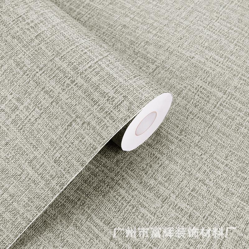 Self-Adhesive Waterproof Linen Texture Wallpaper for Bedroom and Living Room